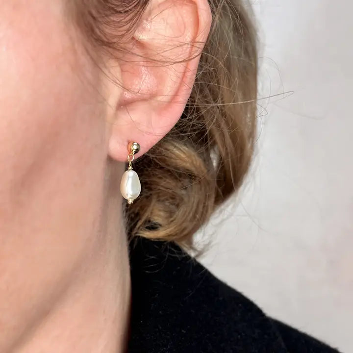 Baroque Pearl Drop Earrings