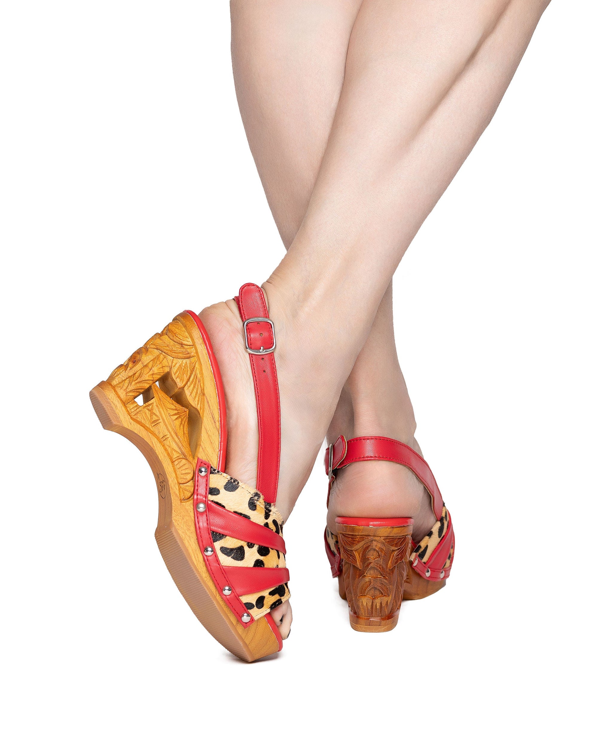 the Souvenir - with a Scarlette Leather and Leopard Slingback