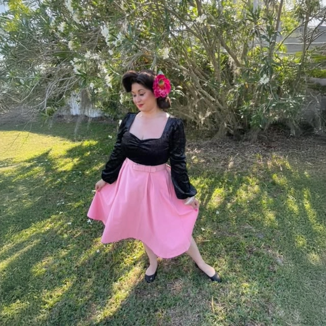 Vivienne Vintage Top in Midnight Dazzle